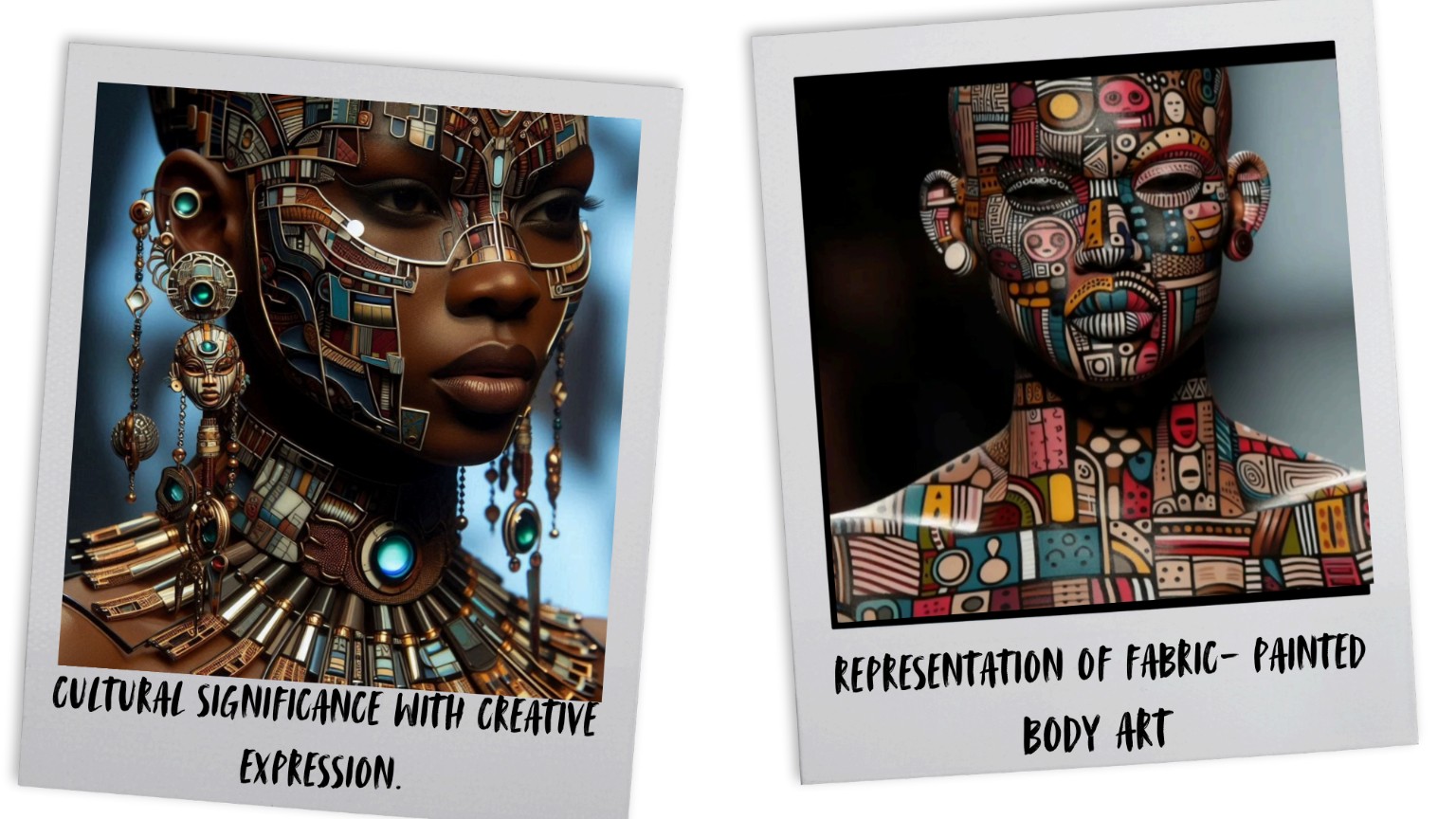Cultural Significance with Creative Expression and Representation of Fabric Painted Body Art