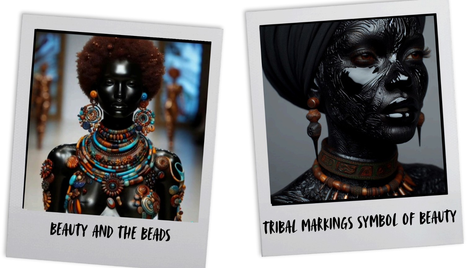 Beauty and the Beads and Tribal Markings Symbol of Beauty
